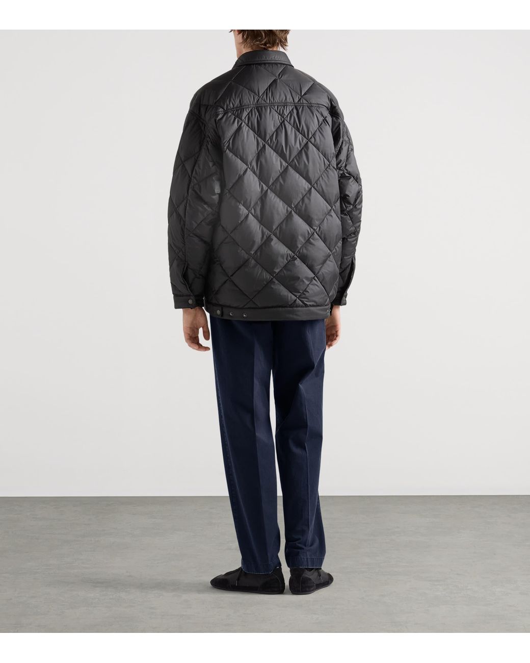 Prada Blue Garment-Dyed Cotton Trousers for men
