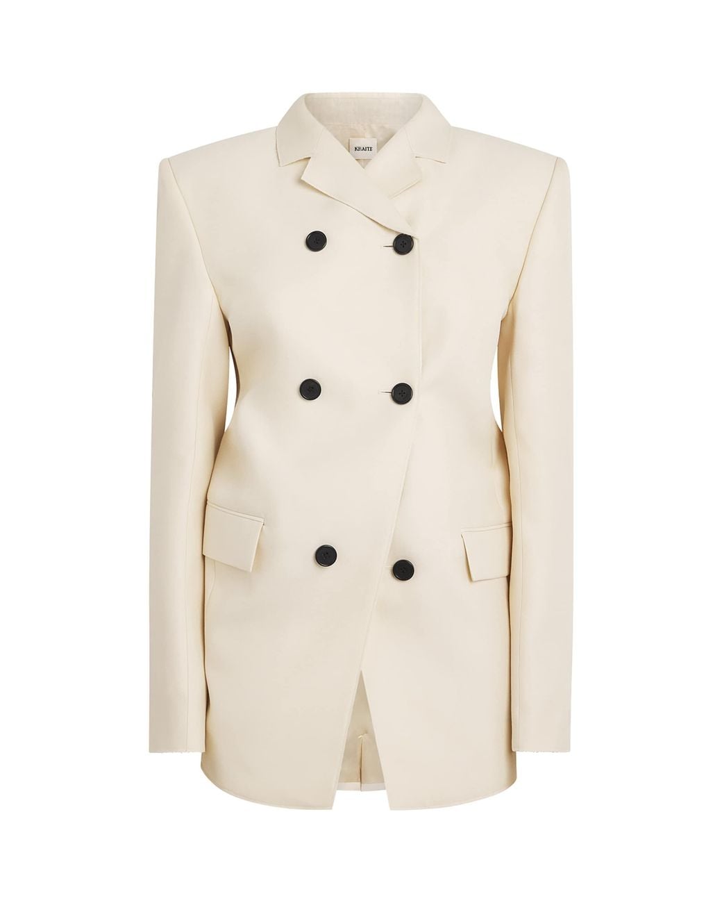 Khaite Natural Wool-Silk Rolo Blazer