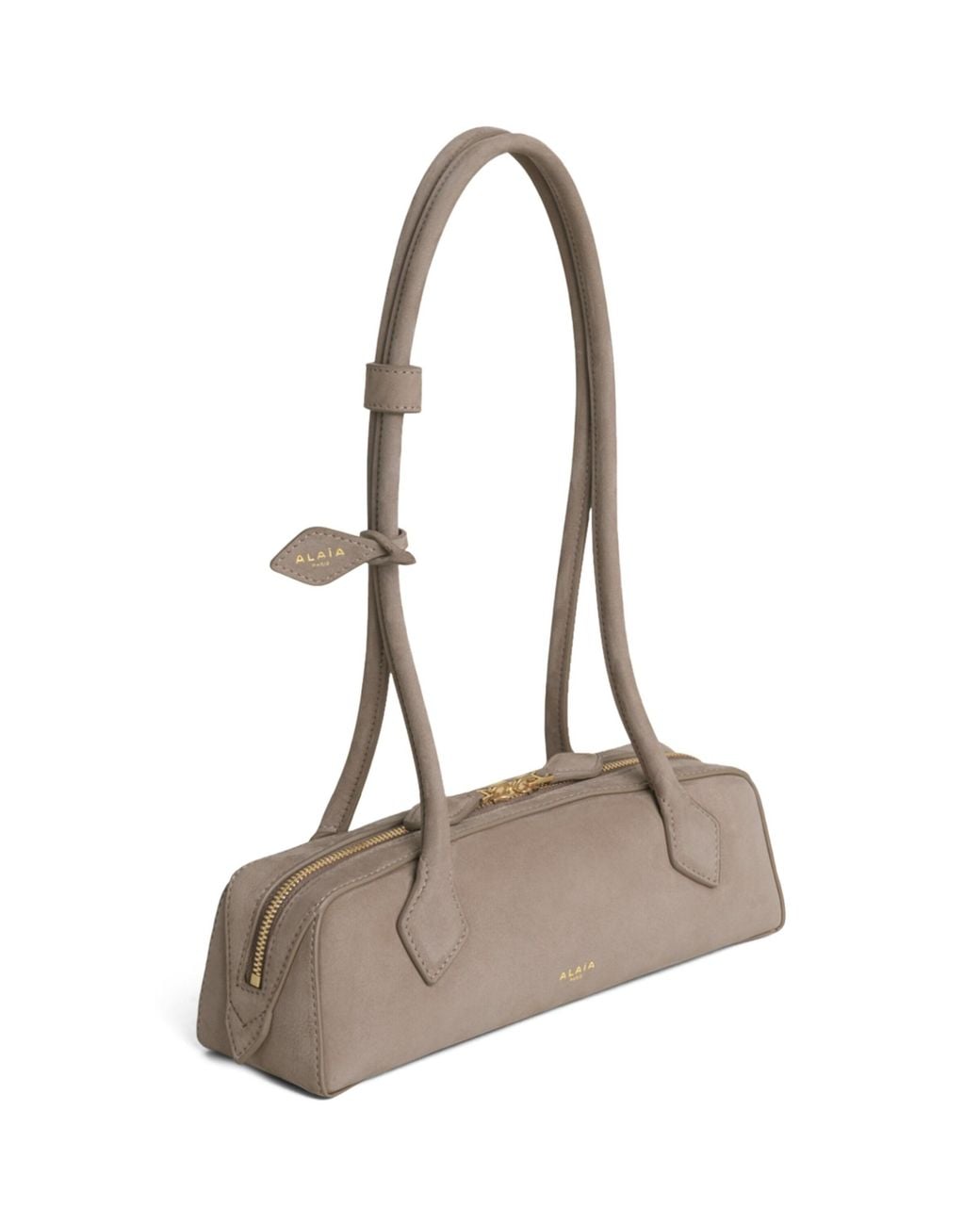 Alaïa Metallic Small Nubuck Le Teckel Shoulder Bag