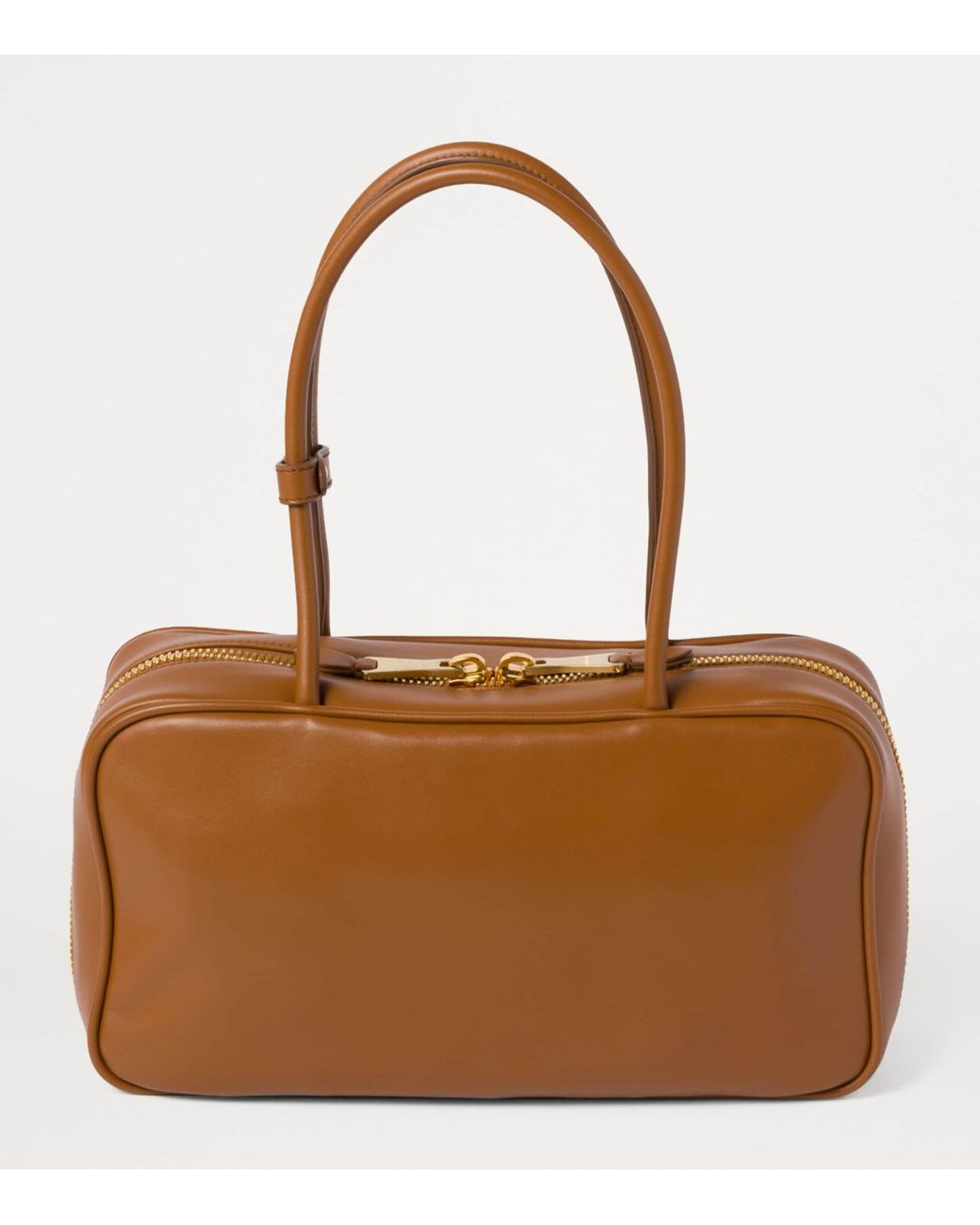 Miu Miu Brown Leather Beau Top-Handle Bag