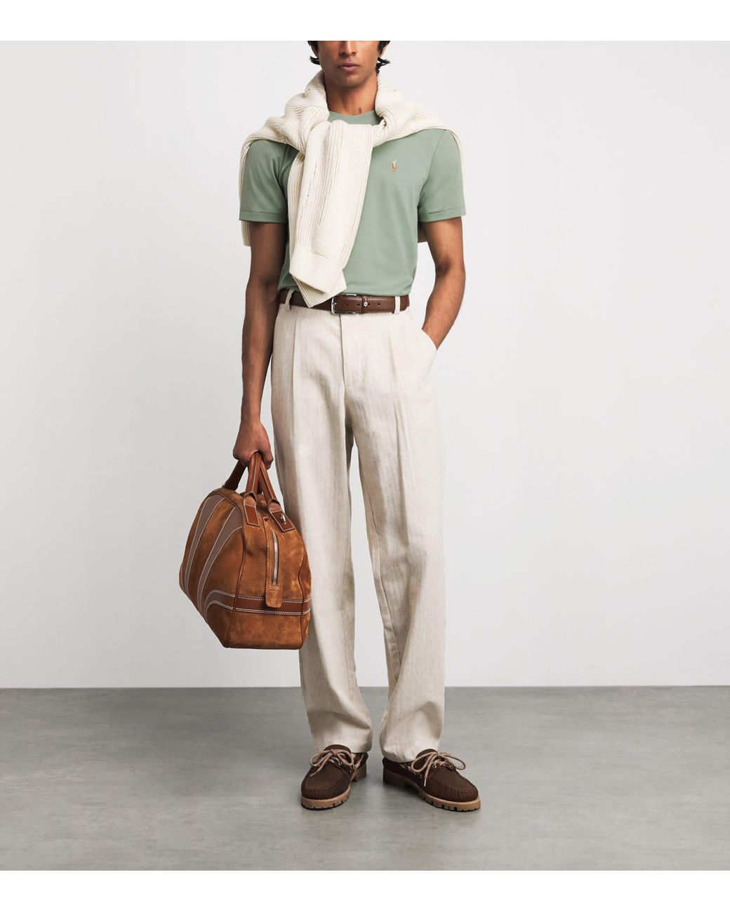 Polo Ralph Lauren Green Pima Cotton Polo Pony T-Shirt for men