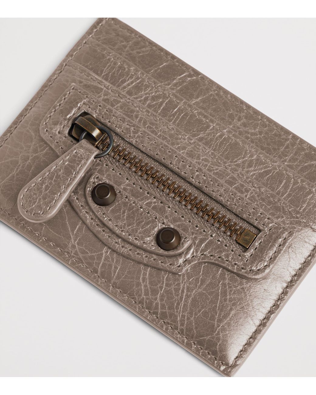 Balenciaga Brown Leather Le City Card Holder