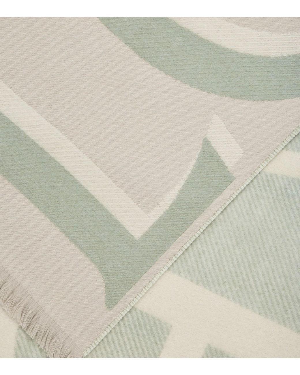 Loewe White Cashmere-Wool Scarf