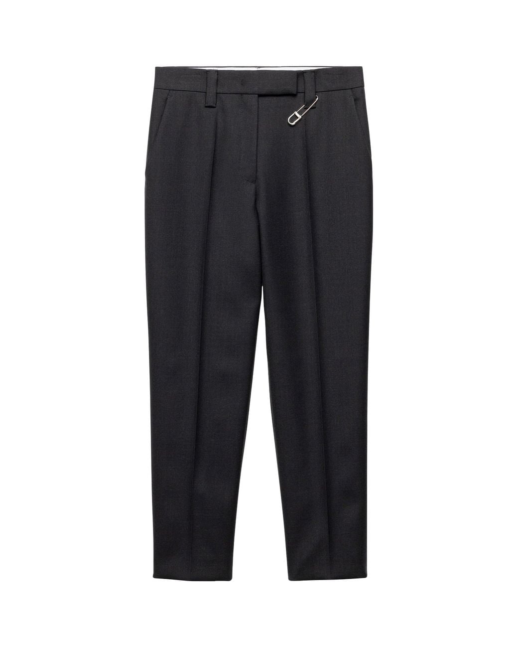 Prada Black Wool Gabardine Trousers