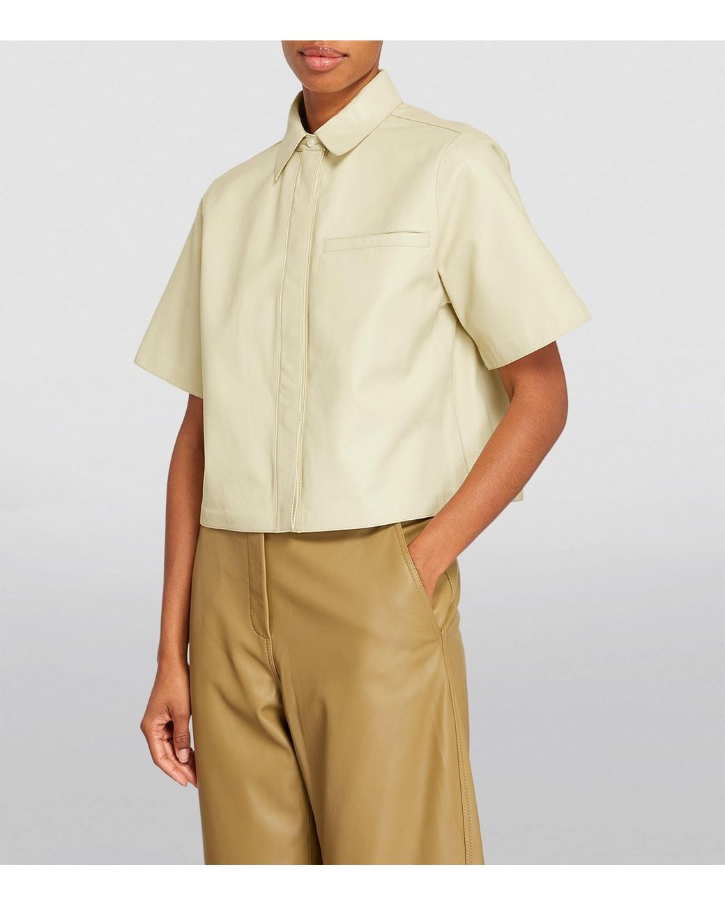 Yves Salomon Natural Leather Shirt