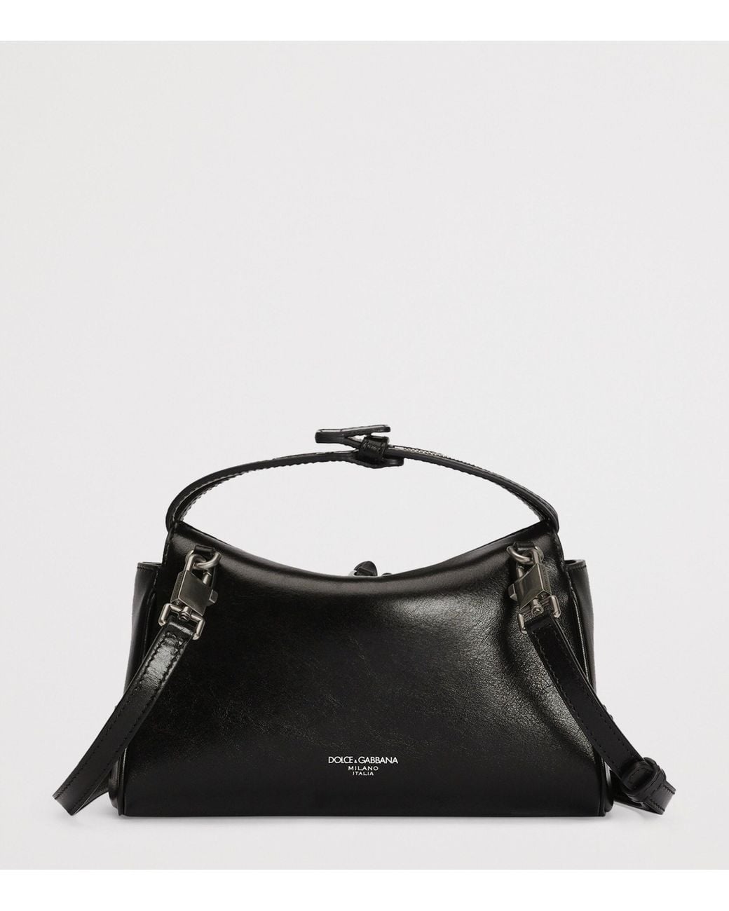 Dolce & Gabbana Black Calfskin Vittoria Shoulder Bag