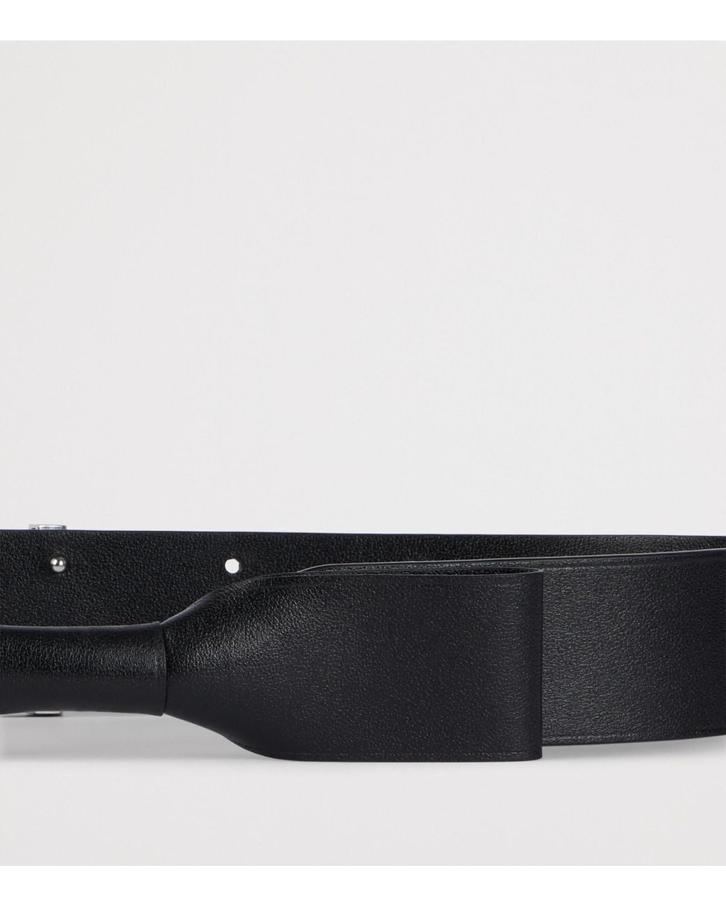 Givenchy Blue Leather Bow Belt