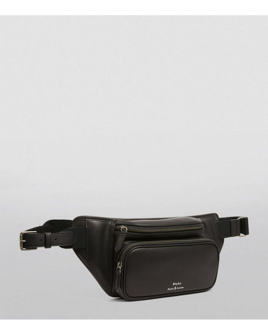 Polo Ralph Lauren Leather Belt Bag in Black for Men | Lyst