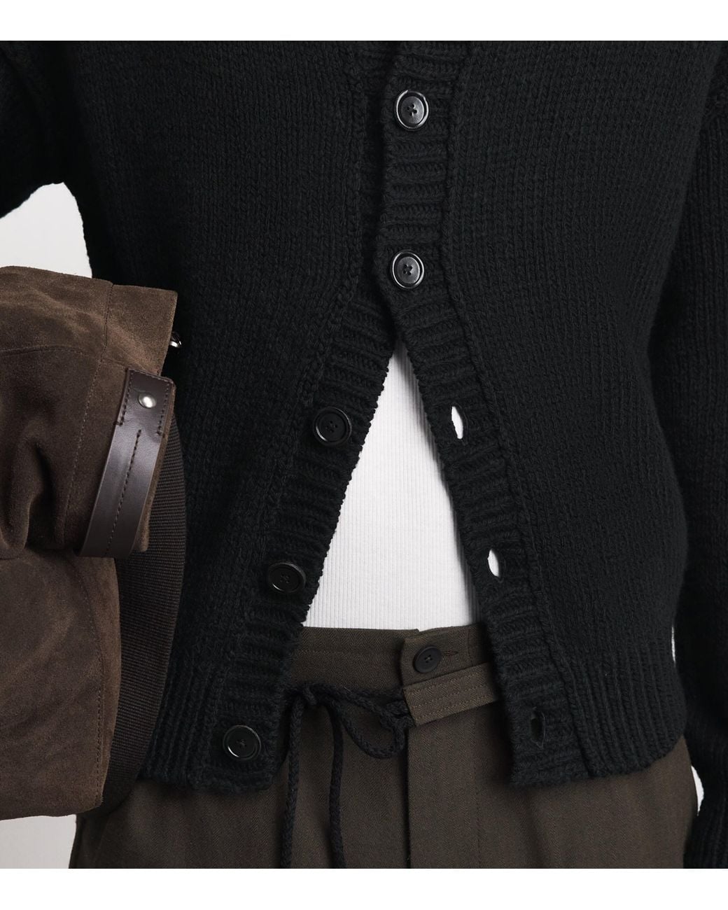 Our Legacy Black Wool Pitch Cardigan for men