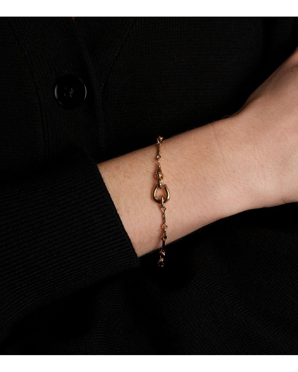 Astrid & Miyu Metallic Plated Hardware Chain Bracelet