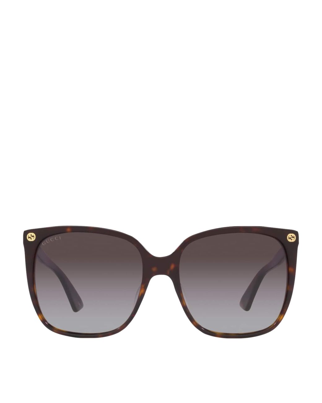 Gucci Brown Acetate Square Sunglasses