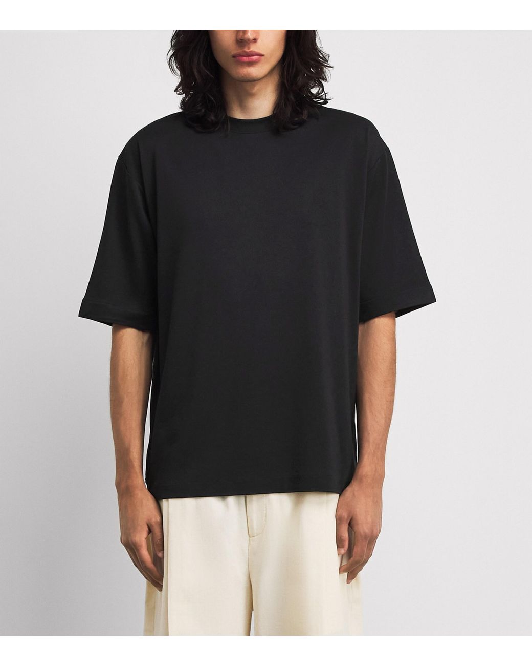 Jacquemus Black Cotton Rond Carré T-Shirt for men