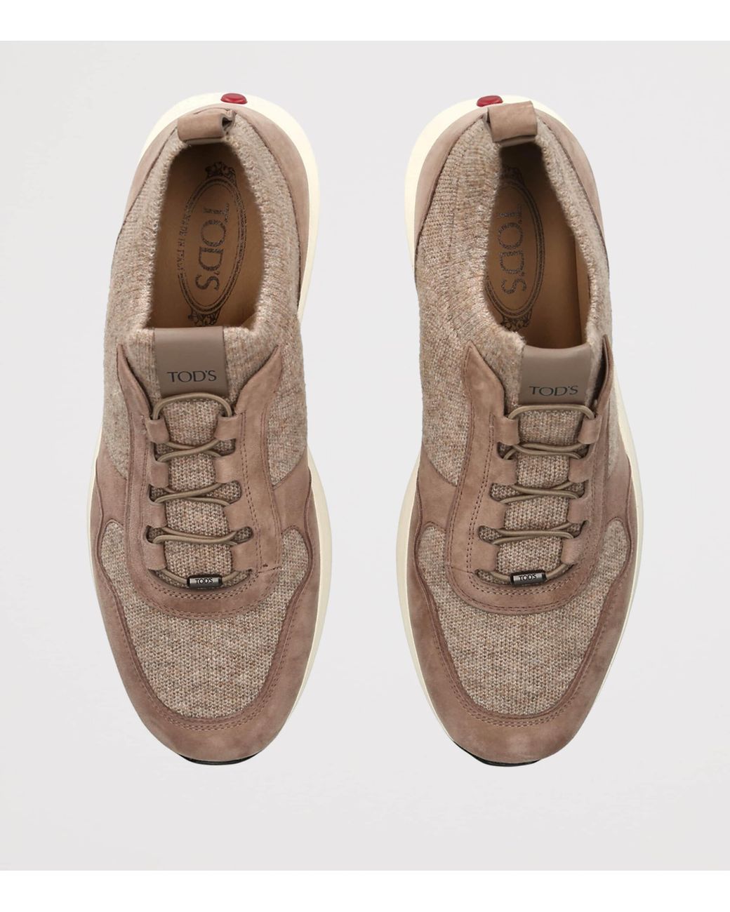 Tod's Natural Suede-Knit Sportivo 79K Sneakers for men