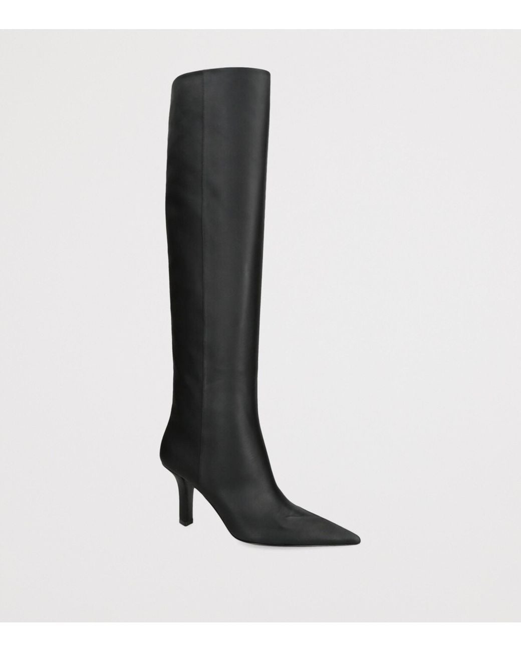 AMINA MUADDI Black Leather Christine Knee-High Boots 80