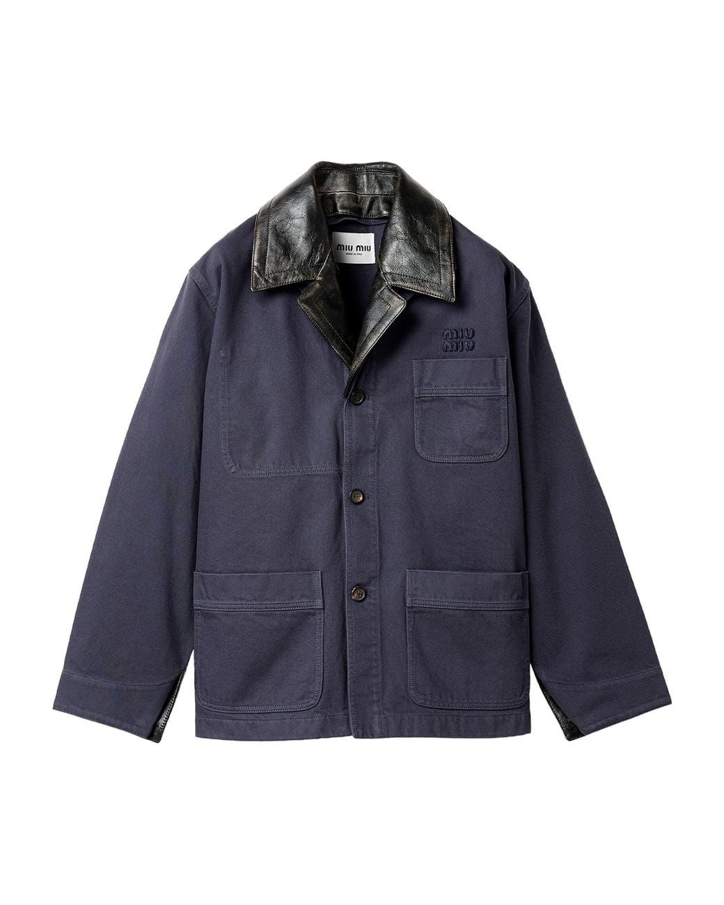 Miu Miu Blue Cotton Chore Jacket
