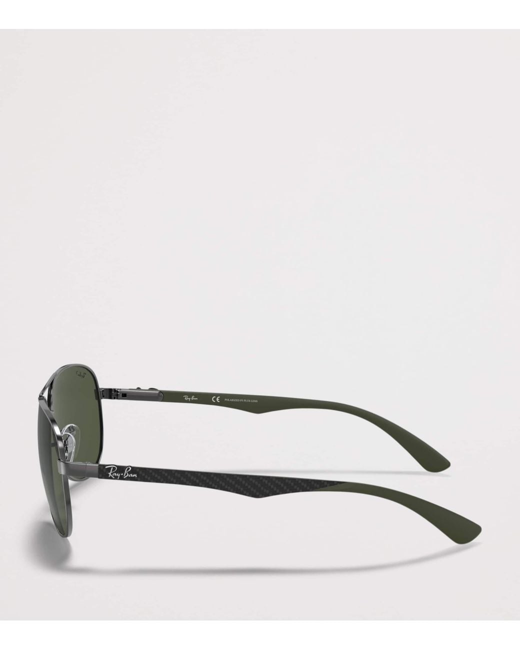 Ray-Ban Green Carbon Fibre Pilot Sunglasses for men