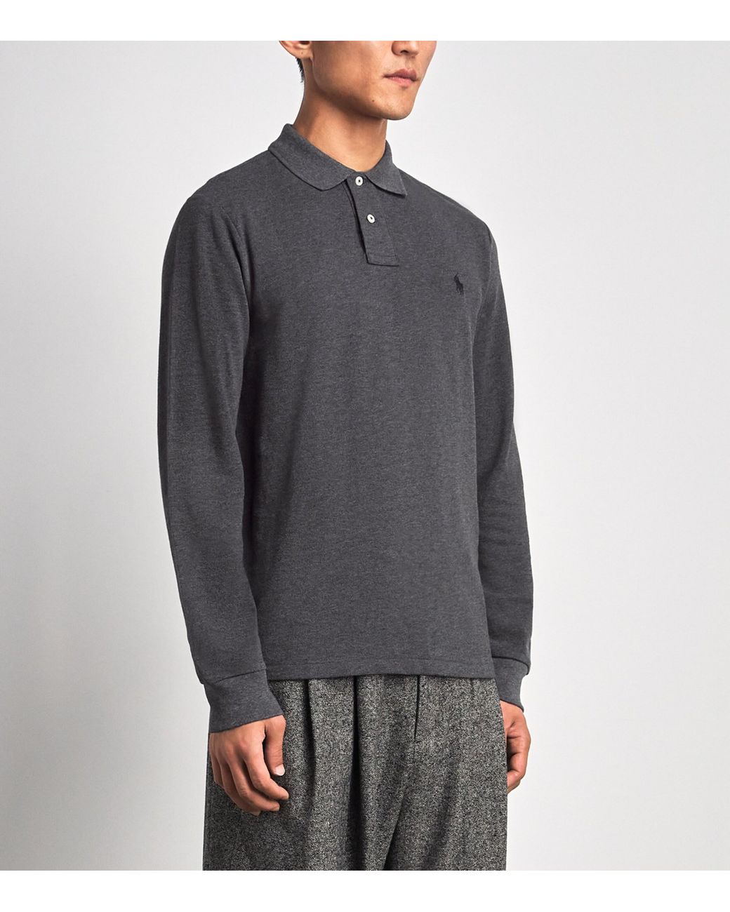 Polo Ralph Lauren Red Cotton Long-Sleeve Polo Shirt for men
