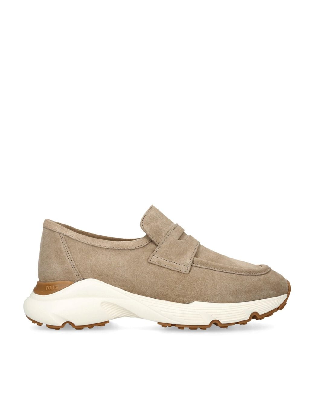 Tod's Natural Suede Sport 54 Loafers 25