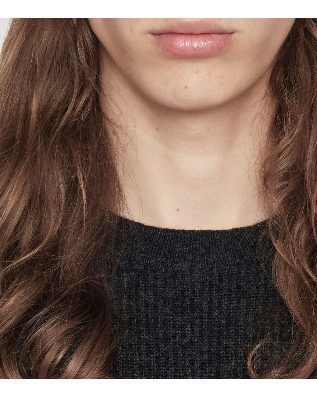 AllSaints Black Merino Wool Hawke Sweater