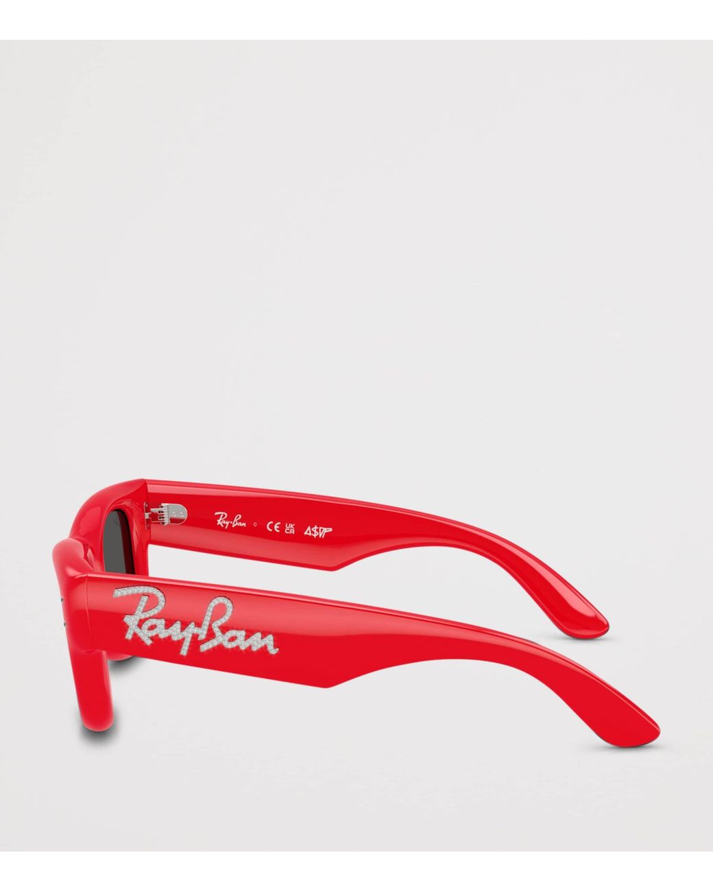 Ray-Ban Red Puffer Crystal Edition Wayfarer Sunglasses