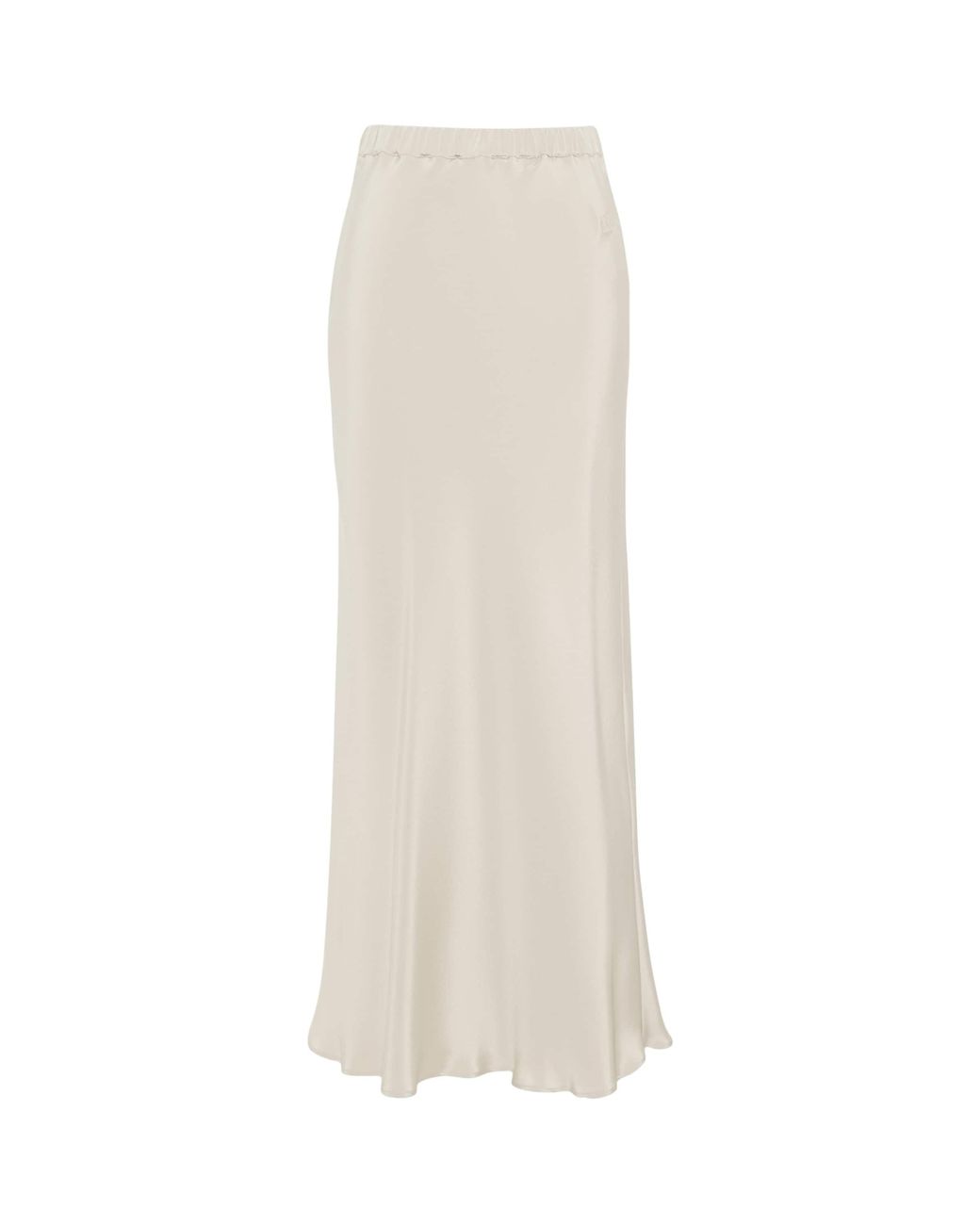 Max Mara White Silk Maxi Skirt