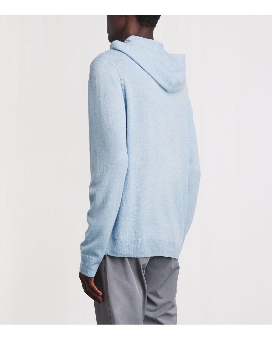 Ralph Lauren Blue Cashmere Hoodie for men