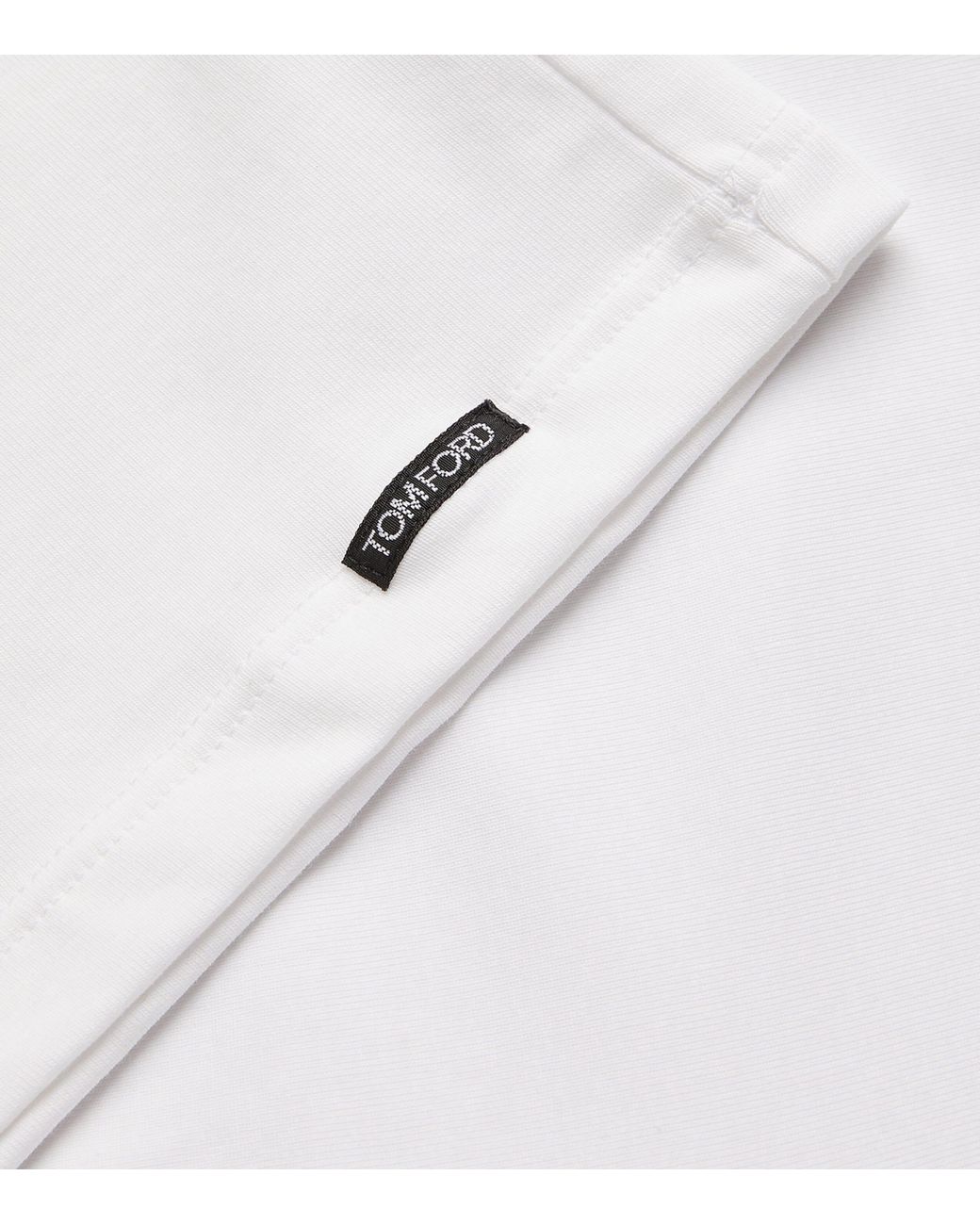 Tom Ford White Henley Lounge Shirt for men