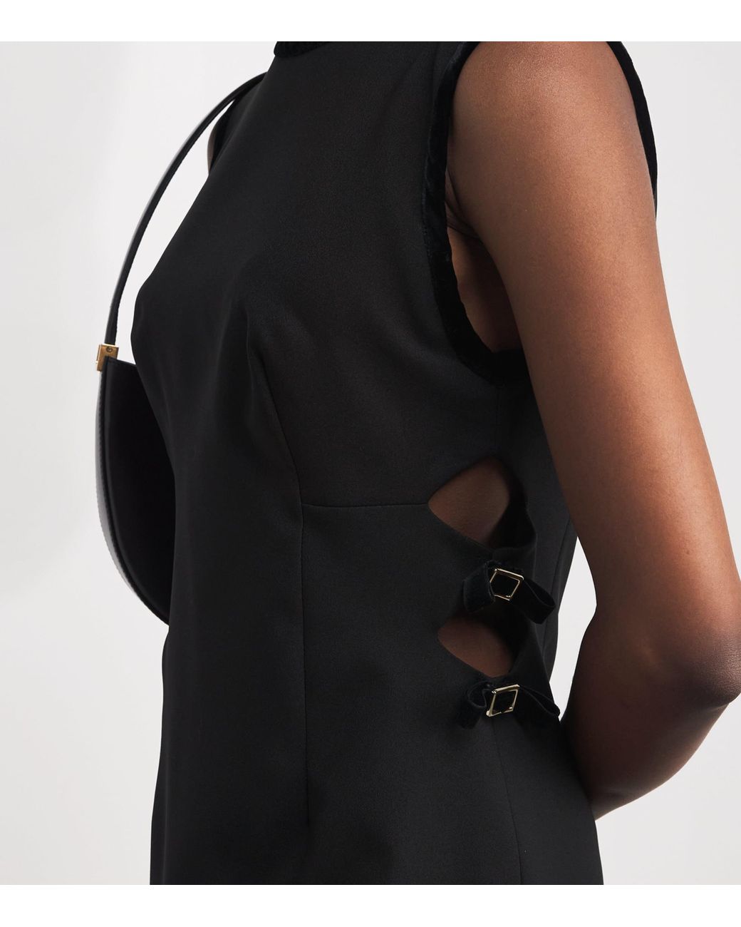 sandro velvet mini dress Sandro Designer Black Velvet Mini Dress Womens Size S Small Sleeveless Cocktail