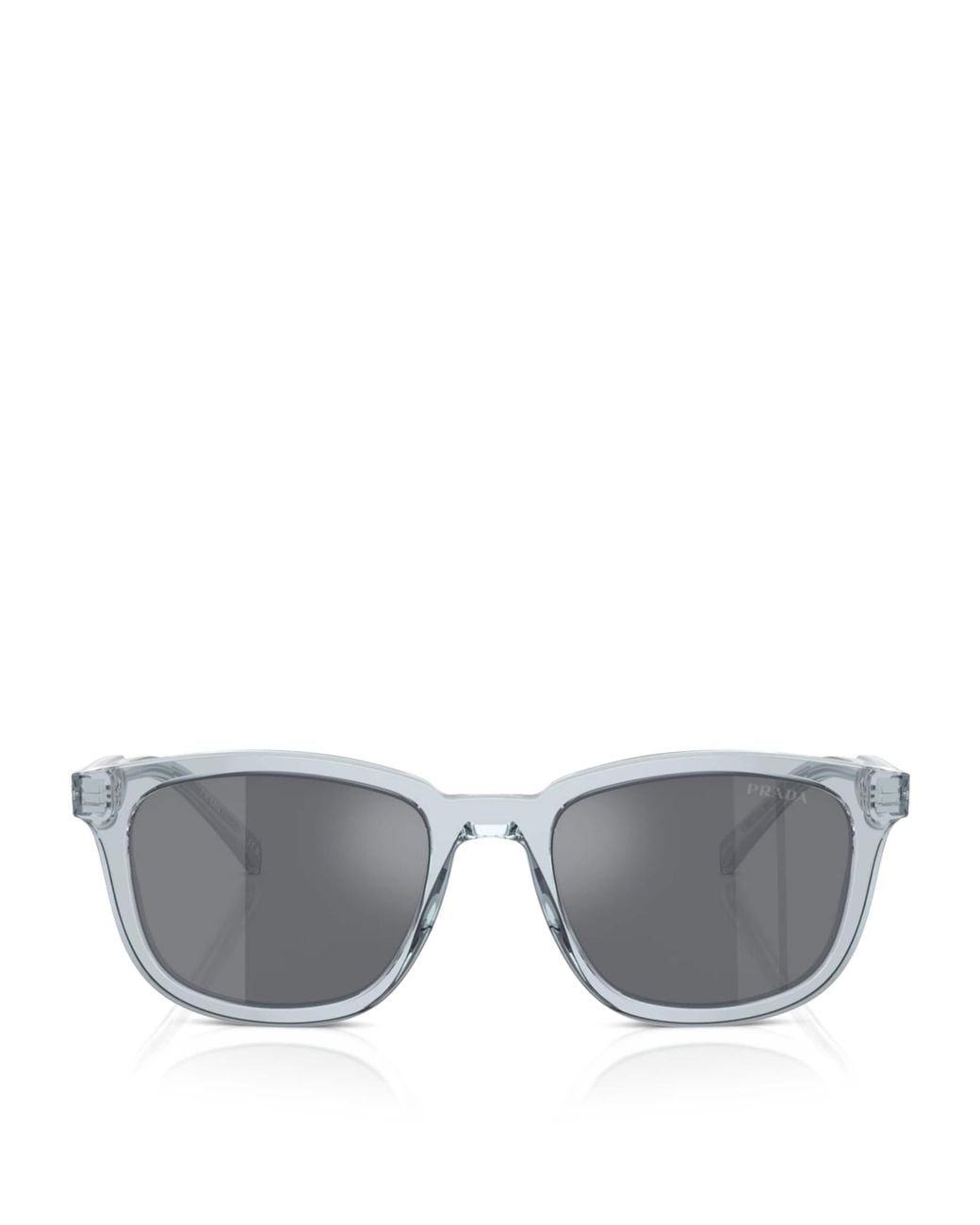 Prada Gray Acetate Pillow Sunglasses for men