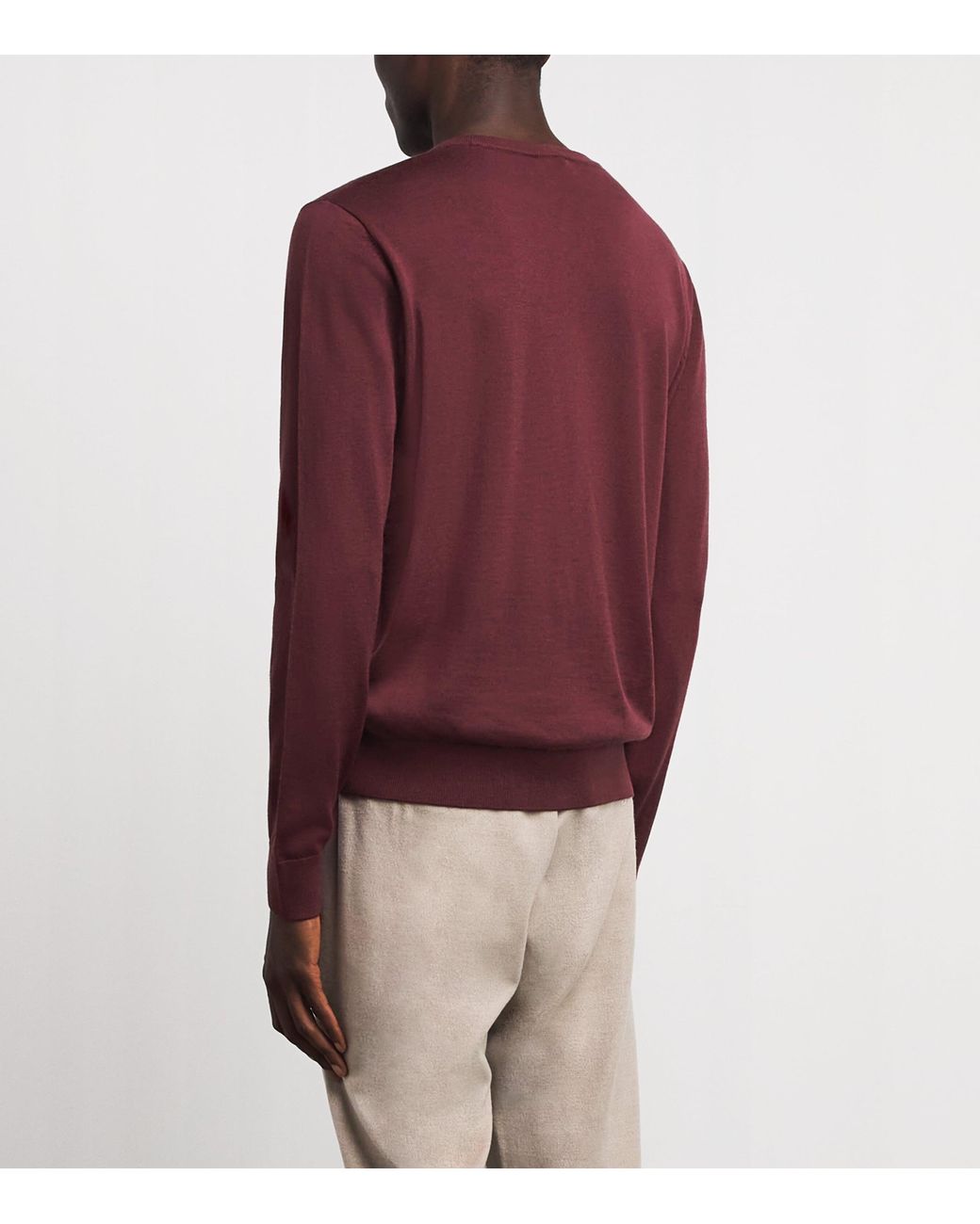 Pal Zileri Red Wool Sweater for men