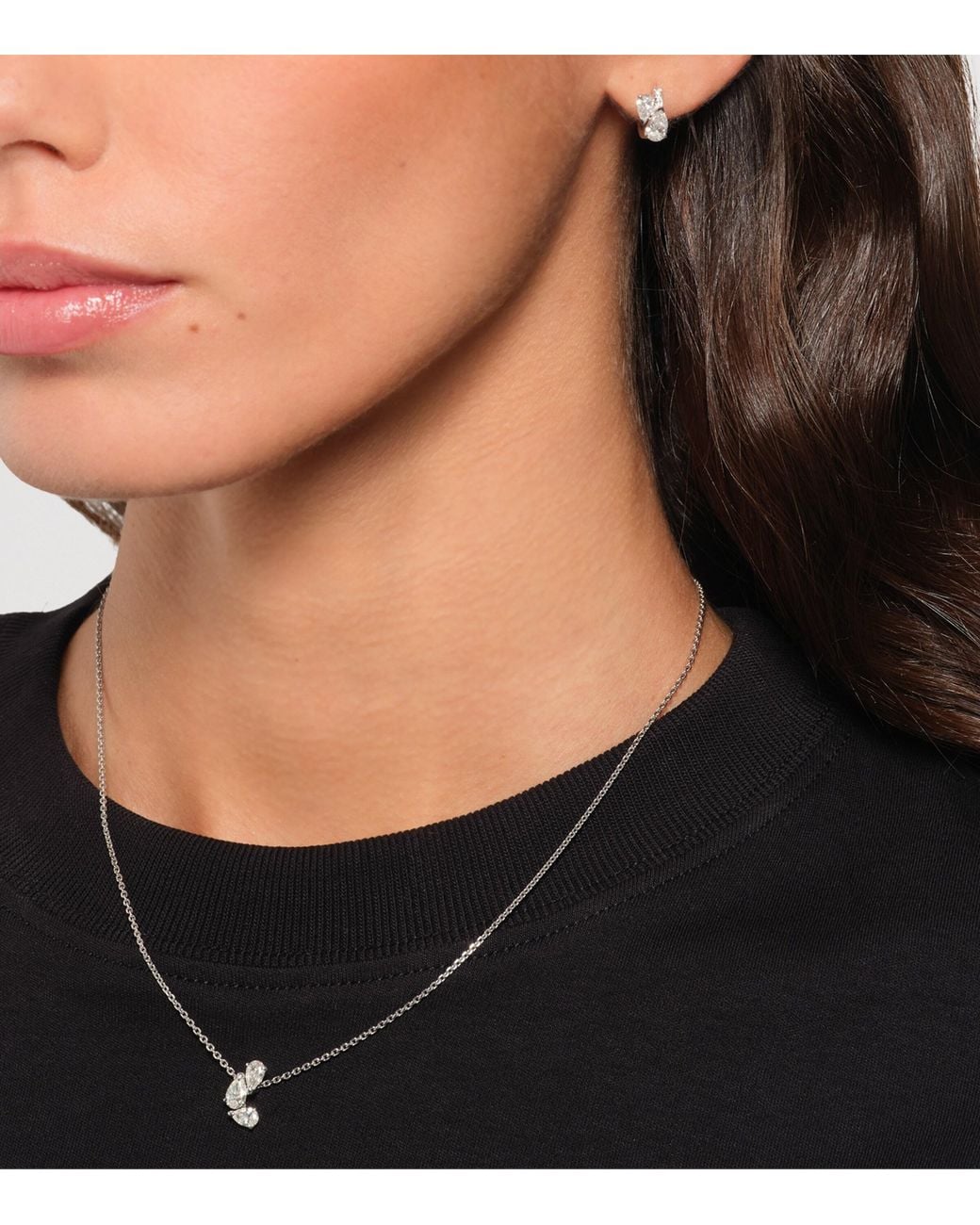 Repossi White And Diamond Serti Sur Vide Necklace