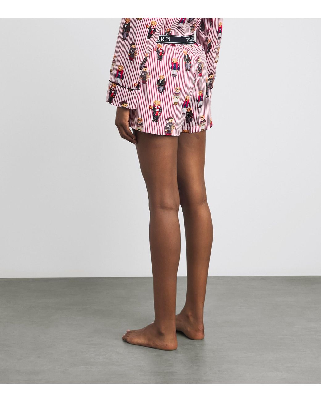Polo Ralph Lauren Pink Cotton Polo Bear Logo Pyjama Shorts