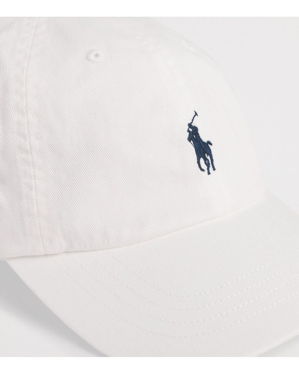 Polo Ralph Lauren White Cotton Polo Pony Baseball Cap