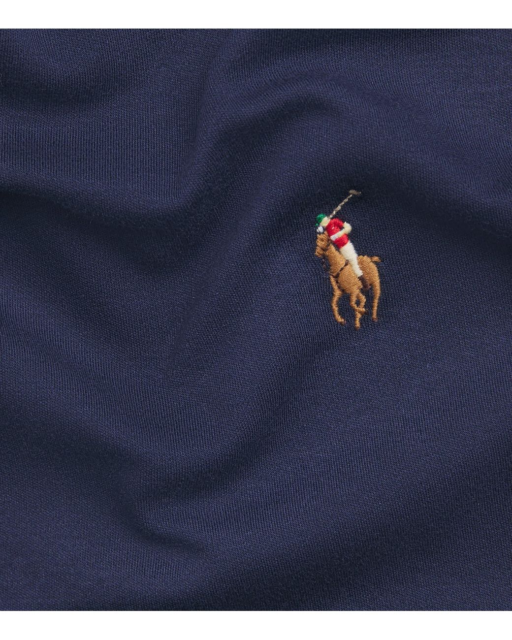 Polo Ralph Lauren Blue Pima Cotton Polo Pony T-Shirt for men