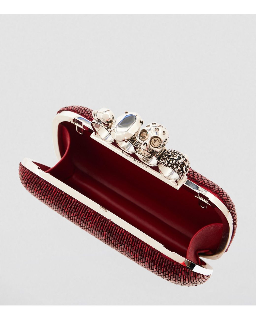 Alexander McQueen Swarovski crystal-embellished Four Ring Bag