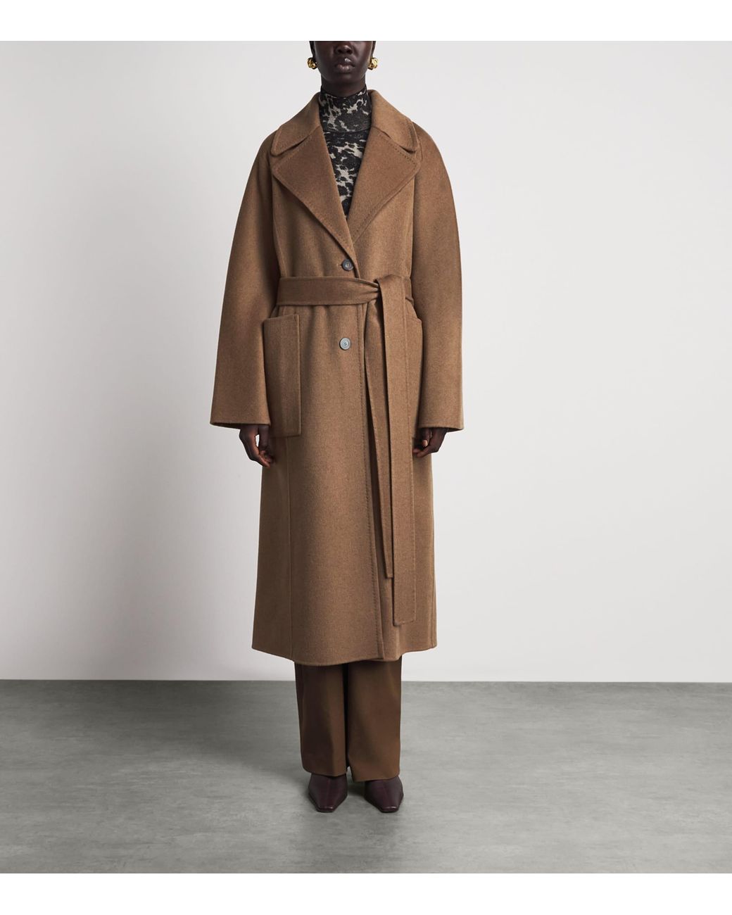 Joseph Brown Wool-Cashmere Spencer Coat