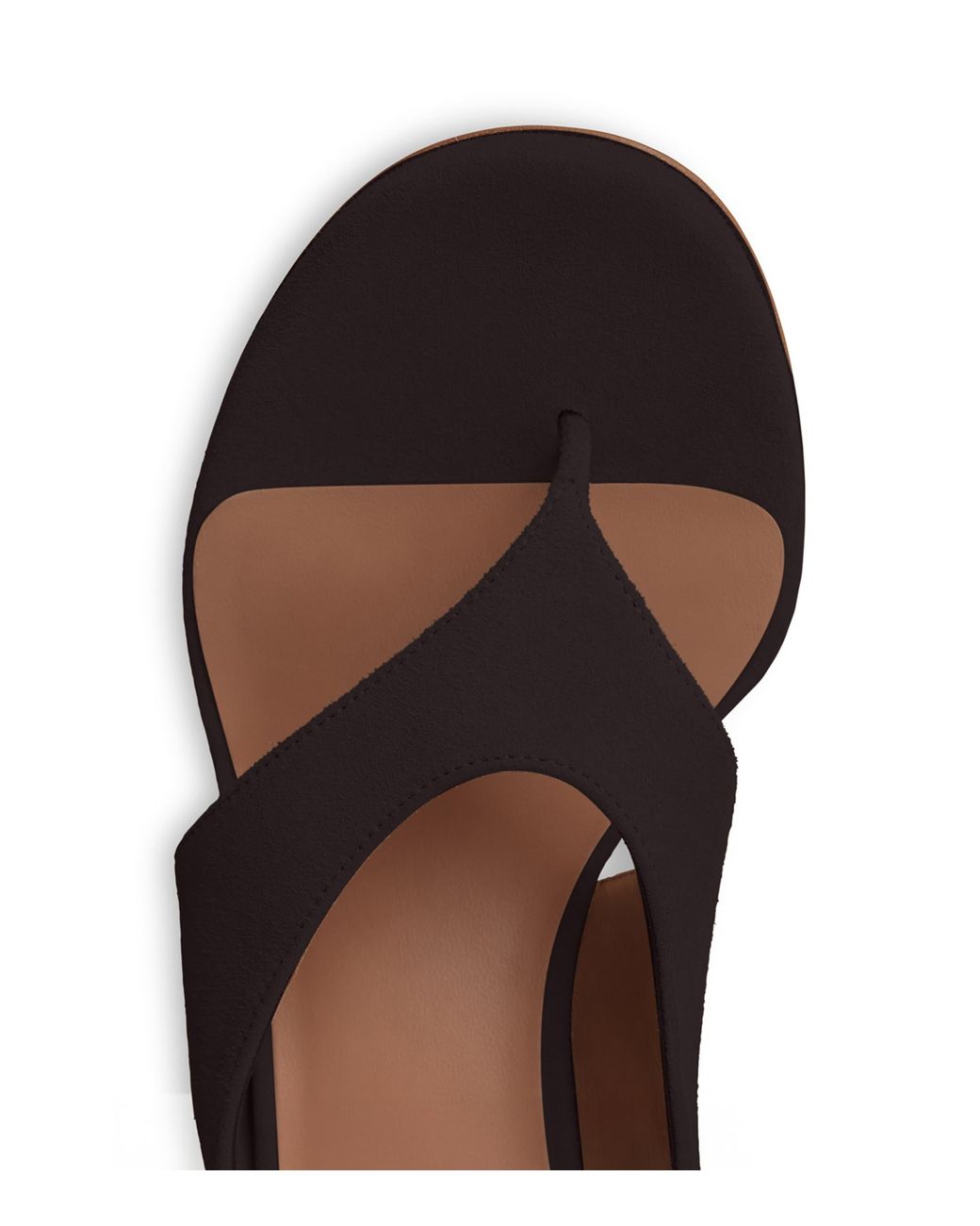 Alaïa Brown Suede Cube Wedge Sandals 75