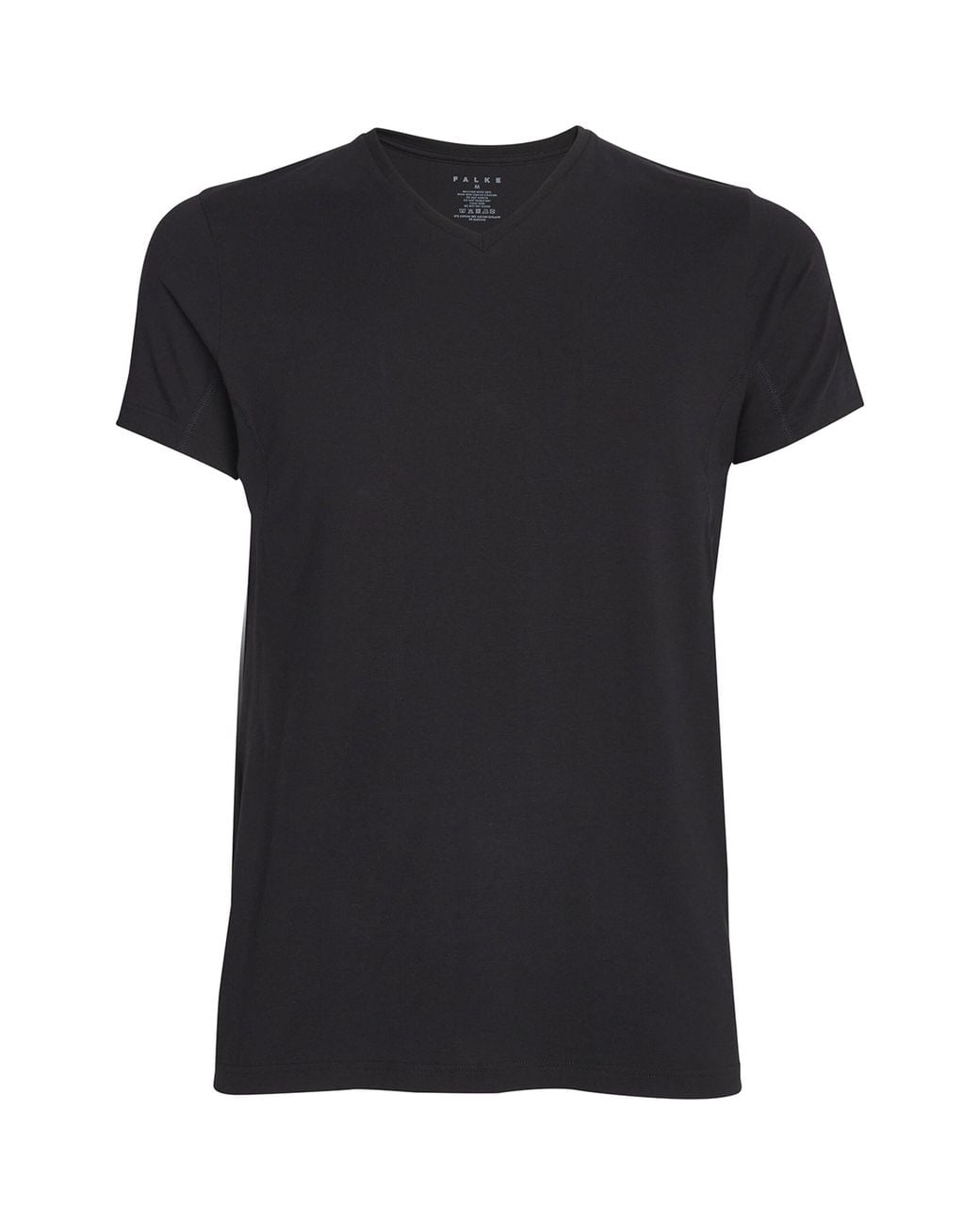 Falke Black Cotton-Blend Daily Climate Control T-Shirt for men
