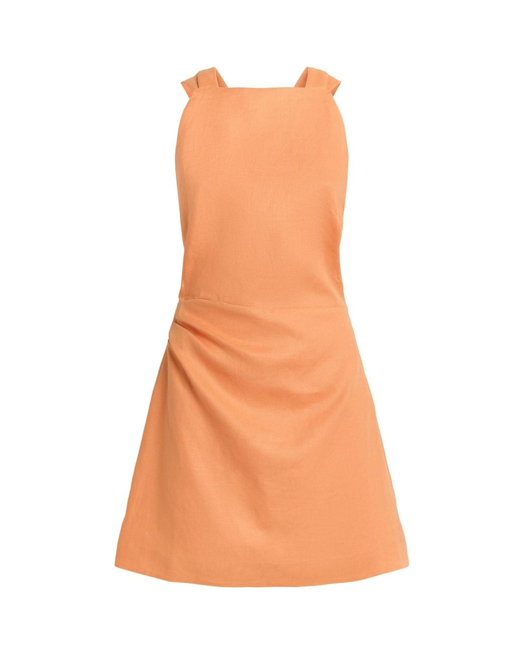 Sir Orange Linen Thora Mini Dress