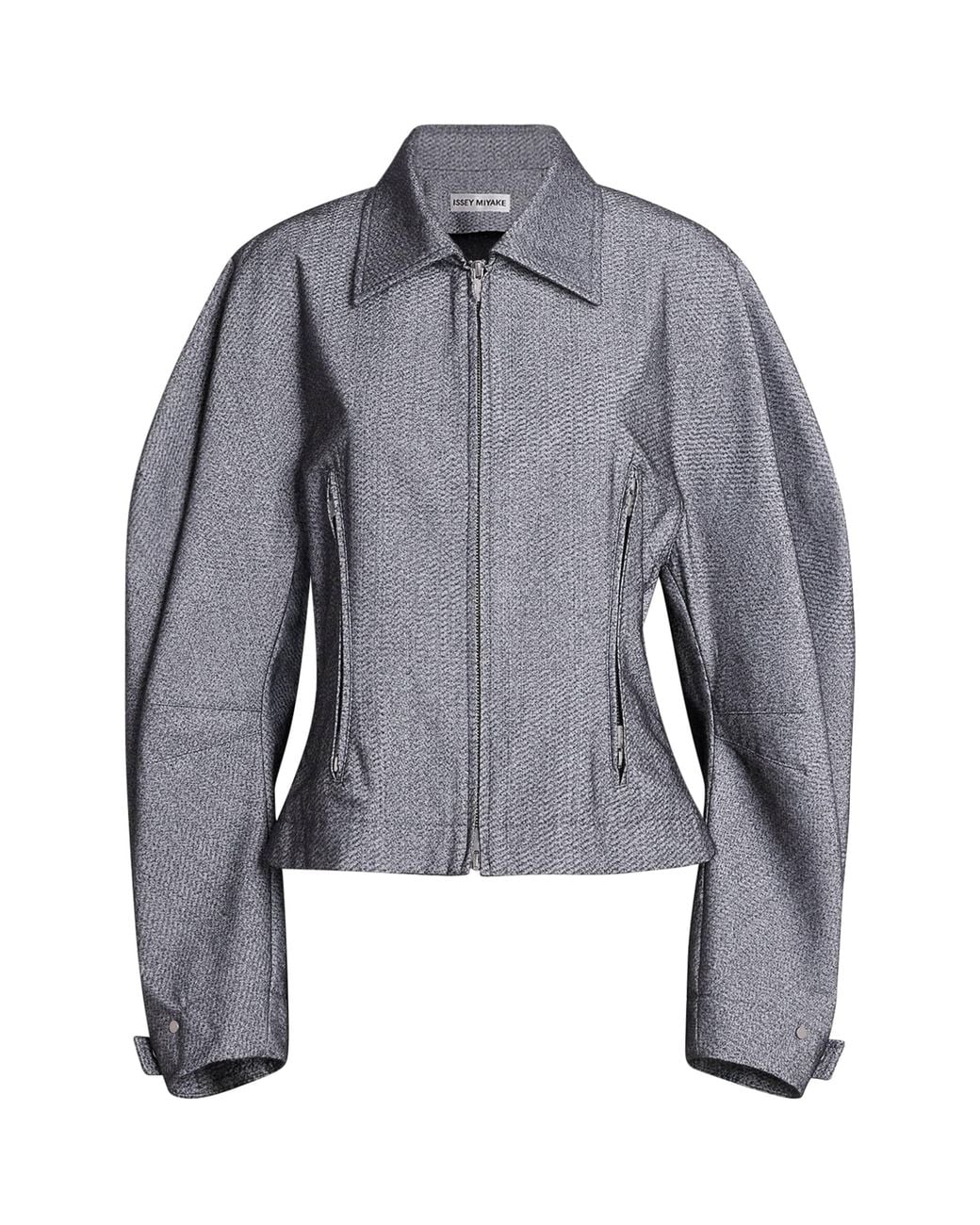 Issey Miyake Blue Textured Reflection Jacket
