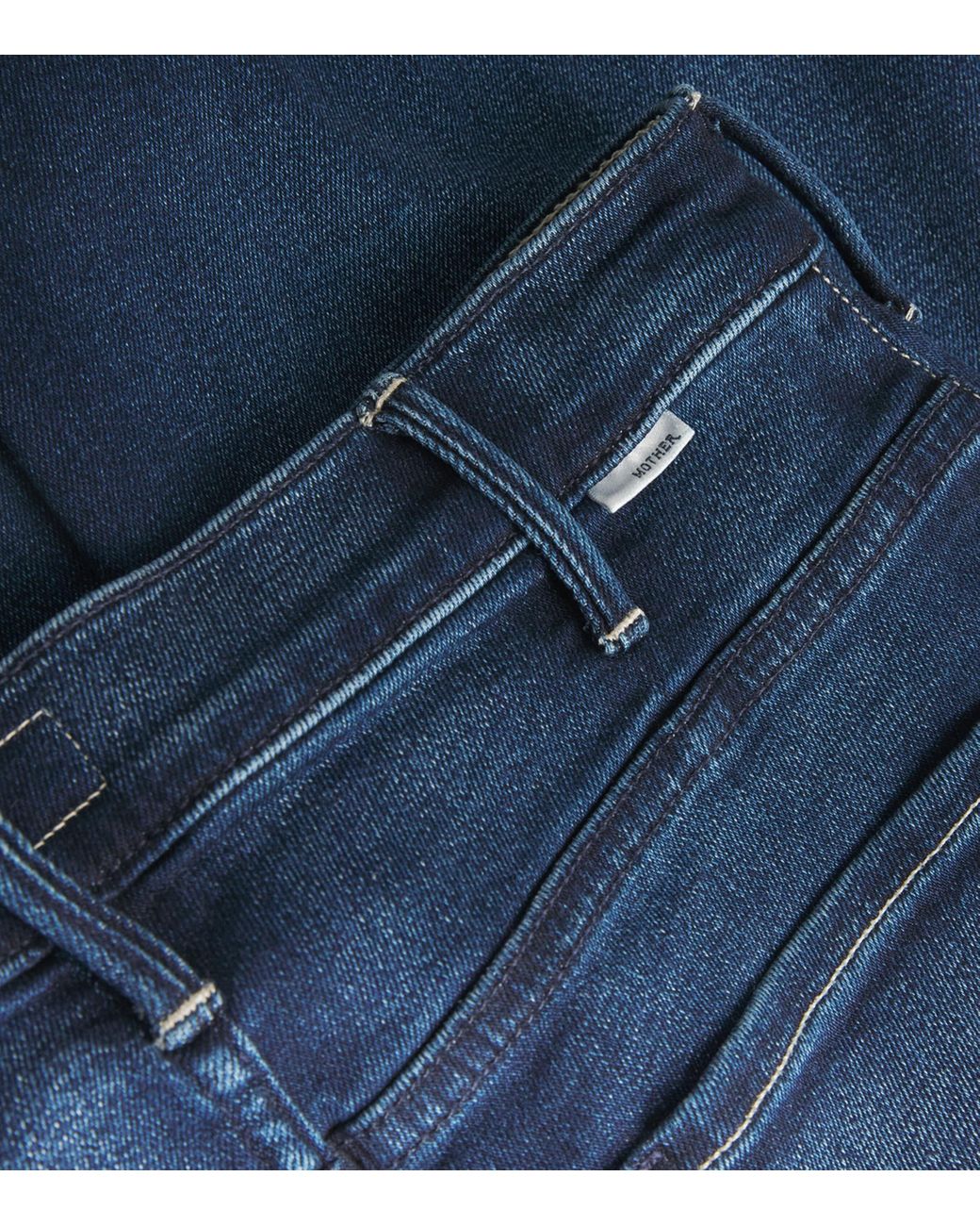 Mother Blue The Hustler Roller Sneak Flared Jeans