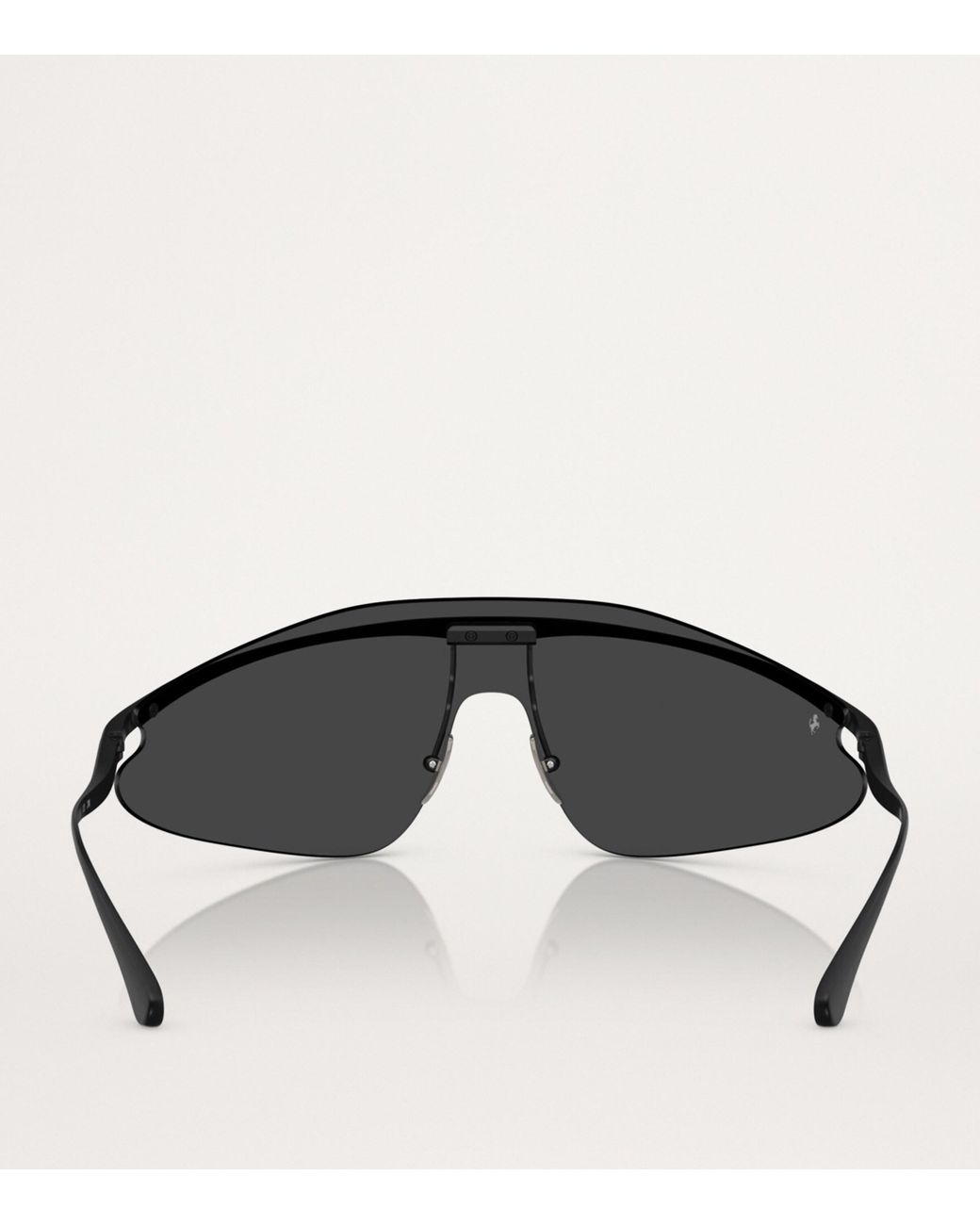 Ferrari Gray Metal Irregular Sunglasses