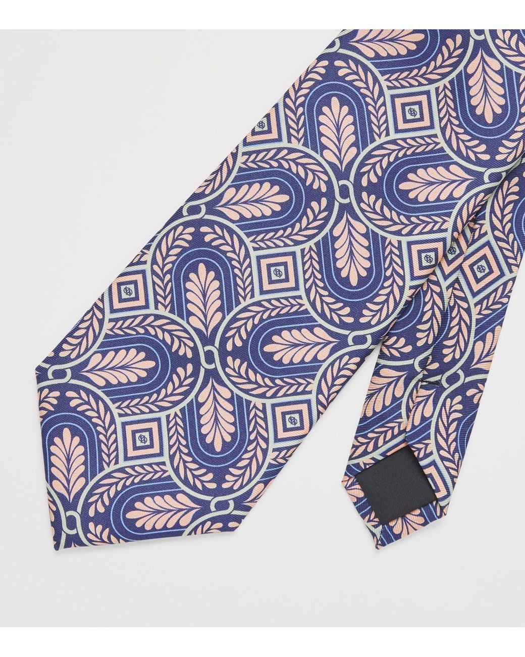 Drole de Monsieur Purple Silk Printed Caesar Tie for men
