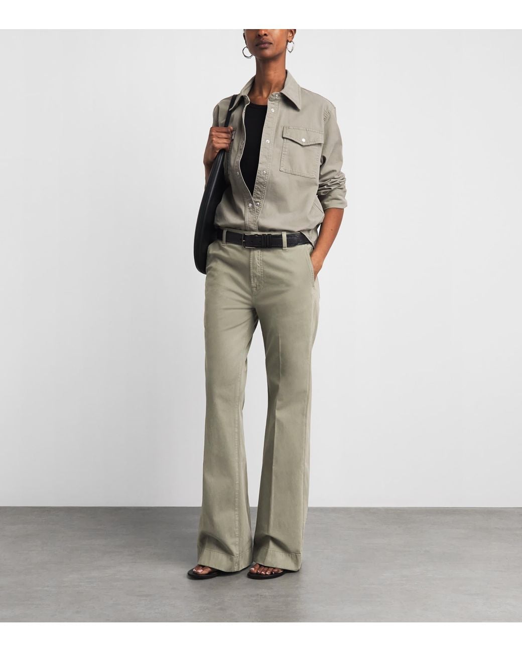7 For All Mankind Gray Modern Dojo Soho Wide-Leg Jeans