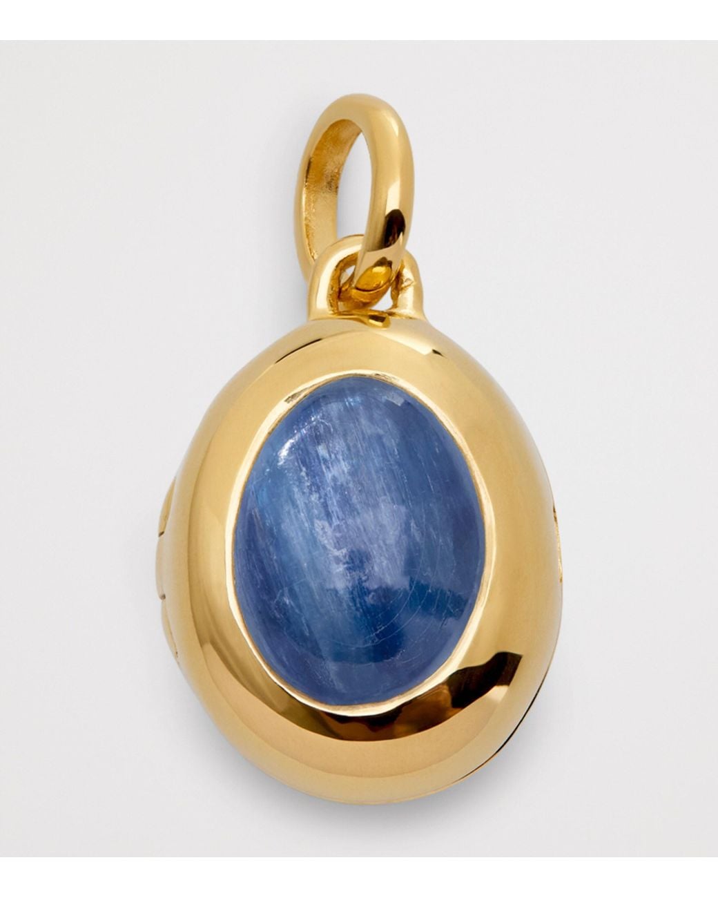 Monica Vinader Blue Vermeil And Kyanite September Birthstone Locket