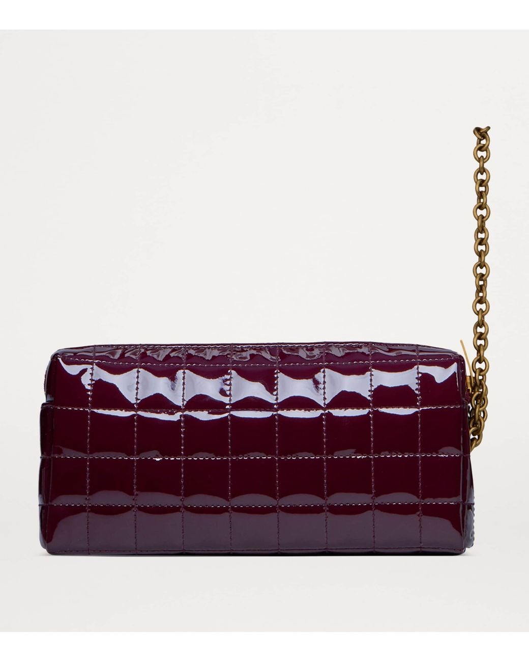 Saint Laurent Purple Monogram Pouch With Chain