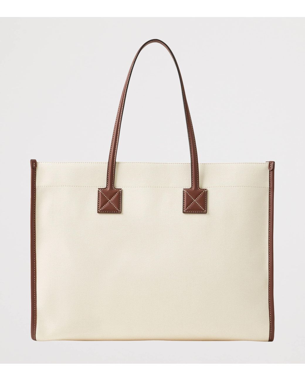 Burberry White Small Freya Tote Bag