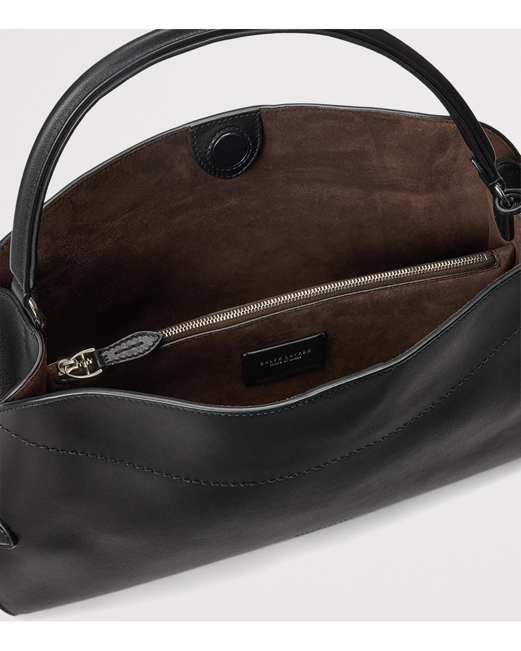 Ralph Lauren Black Leather Ralph Shoulder Bag