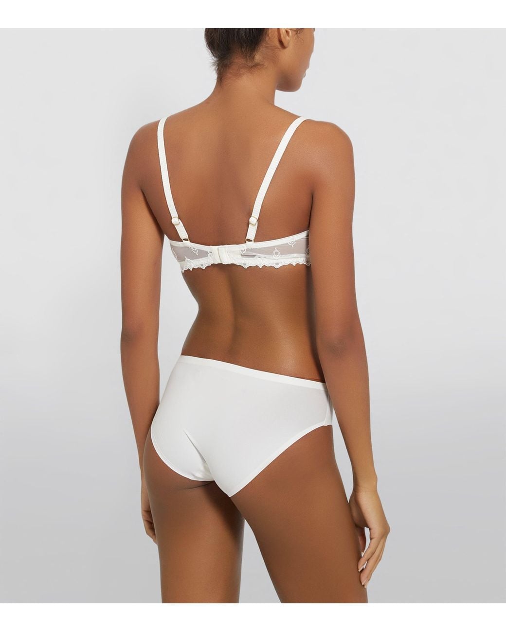 Chantelle White Champs Elysees Balconette Bra
