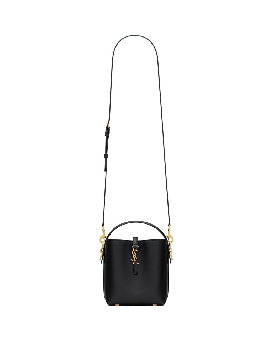 Saint Laurent White Mini Le 37 Bucket Bag